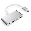 Miniatyrbilde 1 av 5: 4-i-1 Type C Hub med USB 3.0, USB 2.0 Strømforsyning Kompatibel med Mac Air 2022-2018 M2/m1 Macbook Pro 2022-2016 (macbook Pro 13/13.3/14/15/16) Usb-c