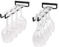 Set med 2 Glashållare Hängande Glasställ för Vinglas, Ölglas - 30cm