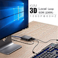 Miniatyrbilde 3 av 5: 60M -Kompatibel KVM-forlenger -Kompatibel USB KVM Ethernet-forlenger Sender Mottaker EU-plugg