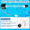 Miniatyrbild 2 av 5: 472-841 Badkar, Pool & Spa Glödlampor 6472-857, 94-1552, UVL-3LRK-, UV-lampor, Jacuzzi & Sundance Spa ClearRay