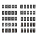 Pikkukuva 1 / 5: 50 kpl Seosasta Vastuksesta 2512 Smd Vastusnäytteiden Sarja, 10 Tyypiä x 5 kpl = 50 kpl R001 R002 R005 R008 R010 R