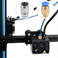 Miniatyrbild 5 av 5: PTFE-rör Ptfe Blå Slang (1,5 Meter) Med 3 Stycken Pc4-M6 Kopplingar Och 3 Stycken Pc4-M10 Hanar