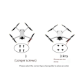 Miniatyrbilde 2 av 5: 2 Par Erstatningspropeller For Mini 3 Pro Drone Lett Vekt Vingevifter For Mini 3 Pro Propell Drone Tilbehør