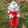 Miniatyrbilde 5 av 5: Falsk Brannhydrant Statue for Hunder å Tisse På, Valpe-Tisse Treningsstatue, Utendørs Brannhydrant Statue