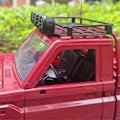 Miniatyrbilde 2 av 3: Universal Takstativ Bagasjebærer Bilramme med LED-lys for 1/12 MN82 RC Crawler Bildeler Sq