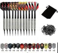 Mjuka Dartset för Elektroniska Darttavlor - 12 Pack med Extra Dartfjädrar och 100 Plastspetsar
