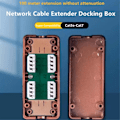Miniatyrbillede 3 af 5: 5 stk Cat7 RJ45 Forgreningsboks Netværksadapter 600mhz Ethernet Lan Kabel LSA Tilslutning Adapter RJ45