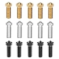 Miniatyrbilde 1 av 5: 15 stk. Dysenett for Anycubic Vyper, 3D-skriverdeler Herdet stål/Rustfritt stål/Messing 0,4 mm N
