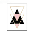 Miniatyrbillede 3 af 5: Wekity Marmorstruktur Geometrisk Patchwork 3 Vægskunst Lærredstryk Poster, Enkel Abstrakt Kunsttegning Dekoration til Hjem Stue Soveværelse Kontor og Ch