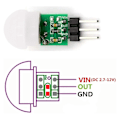 Miniatyrbilde 5 av 5: AM312 PIR Sensor, 5-pakning PIR Bevegelsessensor Utendørs Mini Pyroelektrisk Infrarød PIR Human IR Sensor Mo