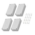 Miniatyrbilde 1 av 5: 4 stk 1590B Gitarpedalhus Aluminium Trykkstøpt Stomp Box Kasse Toggle Switch Box 112x61x32mm