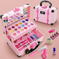 Miniatyrbillede 1 af 4: 1 sæt børne makeup sæt til pige sikkert kosmetik legetøjssæt kosmetik legetøj til at lege med(,)