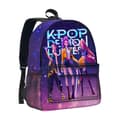 Huntrix Kpop Demon Hunter Print Børne Rygsæk, Galaxy Stjernehimmel Skolerygsæk, Stor Kapacitet Studenter Daypack til Drenge Piger A2