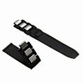 Pikkukuva 3 / 5: 20 mm:n RubberStrap-kellon ranneke Chronoscaph 21 ja Autoscaph 21 -kelloille