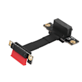 Pikkukuva 3 / 5: PCIe X1 Nouseutinkaapeli Kaksois 90 Asteen Oikea Kulma PCIe 3.0 X1 - X1 Jatkokaapeli 8gbps Pci Express