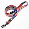 Miniatyrbilde 1 av 2: Amerikansk flagg hundebånd omtrent 1,5 meter langt for små og mellomstore hunder B928-272 Banmo