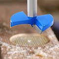 Miniatyrbilde 5 av 5: Forstner Bor 28mm, Wolframkarbid Trehull Sag Boråpner, Trebearbeiding Hengselhull Boring Bor Kutter (blå, grå) (dp)