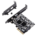 Pikkukuva 1 / 5: 2-portinen USB 3.2 -erityisnosto kortti PCIe-muunnin PCI-e X4 USB3.2 -sovitinkortti