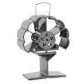 Miniatyrbillede 2 af 5: \"1 stk. Legeret Træovnsventilator Multi-vinkel Justerbar Pejseventilator (sort)\"