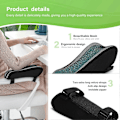 Miniatyrbillede 3 af 5: LargeLeaf Stol Ergonomisk Armlæn Kølende Gel Puder Albue Pude Trykaflastning Kontorstol Gaming Stol Armlæn med Memory Foam Armlæn Puder 2 Stk