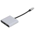 Miniatyrbilde 3 av 5: 3 i 1 TypeC Dokkingstasjon TypeC til HD Multimedia Interface USB 3.0/TypeC Adapter