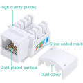 Miniatyrbild 2 av 5: 10-pack Cat6 Keystone-uttag, Ethernet-vägguttag, Cat6 Nätverkskoppling - Cat5/5e/6 Kompatibel
