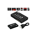 Miniatyrbillede 3 af 4: USB High Speed Alt-i-Én Mini Hukommelseskortlæser til CF SD MS SD Sort