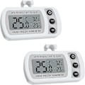 Miniatyrbillede 1 af 4: Køleskabstermometer LCD Display Digitalt Vandtæt Frysetermometer med Magnetisk Krog Køleskabstermometer 2 Hvid (-20 ~ 50 ) -
