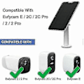 Miniatyrbild 3 av 4: 4W Solpaneler för Eufy Eufycam Cam E/2c/e/2 Pro Väggfäste 4m Strömkabel
