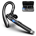 Pikkukuva 1 / 5: Bluetooth-kuuloke matkapuhelimeen, V5.1 langaton Bluetooth-nappikuuloke CVC 8.0 -melunvaimennusmikrofonilla ajoon/liiketoimintaan/toimistoon, yhteensopiva