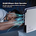 Pikkukuva 3 / 5: PS5-jäähdytystuuletin LED-valolla, hiljainen tuuletin 3 tuulettimella ja ohjaimen USB-portilla, yhteensopiva PS5 Digital/disc Edition -versioiden kanssa