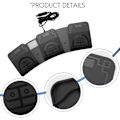 Miniatyrbillede 5 af 5: FS2020U1 USB Fodkontakt Kontrol Nøgle Tilpasset Computer Tastatur Handling Pedal til Enheder Instrume