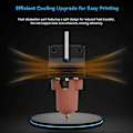 Miniatyrbild 5 av 5: K1 Keramisk Hotend med Värmekylare Kit Snabbbyte Munstycke Helmetall Integrerad Extruder Hot End för K1