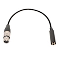 Pikkukuva 4 / 5: 6,5 mm 1/4 tuuman naaras XLR-naaras -adapterikaapeli Balansoitu mikrofonikaapeli Neljännestuumainen TS - XLR 3-nastainen liitäntäkaapeli 30 cm