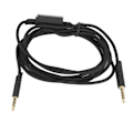 Miniatyrbilde 1 av 5: Gaming Headset Lydkabel Hodetelefoner Erstatningskabel med Stillekontrollbryter for Logitech for ASTRO A10 A40 A40 TR Svart