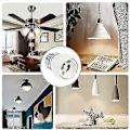 Miniatyrbillede 5 af 5: E27 til GU10 Adapter, 220v, E27 GU10 Adapter Sokkel Konverter til LED Pære, Halogen og CFL Lampe, Keramik Adapter, Pakke med 6-hao