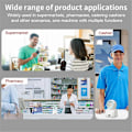 Miniatyrbilde 4 av 5: 2D Omnidireksjonell Strekkodeskanner 1D 2D QR-kode Skrivebord Auto Sense Strekkode USB Data Matrix Leser Sensor Svart