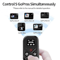 Miniatyrbild 3 av 5: Gopro Hero 10 9 8 Fjärrkontroll - 80m Wifi Bluetooth Skärmvisning Set Genväg