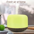 Miniatyrbillede 3 af 5: Hjemme Brødform Farverig Aroma Diffuser Kontor Varmt Lys Luftfugter 500ml