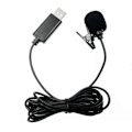 Miniatyrbilde 1 av 4: USB Lavalier Myggmikrofon Omnidireksjonell Kablet Clipon Mic Håndfri Plug & Play for Datamaskin