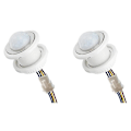 Miniatyrbillede 1 af 5: 2x Mini Bevægelsessensor Lyskontakt 110-220v Pir Sensor Smart Detektion Tidsforsinkelse Justerbar Infrarød Induktion Detektor