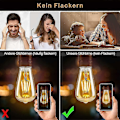 Miniatyrbillede 4 af 5: 6-pak Edison Vintage E27 LED Glødepærer, 6W (erstatter 60W), Retro Pære Ideel Til Nostalgisk Og Retro Belysning, Varm Hvid