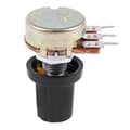 Miniatyrbilde 4 av 5: 5 stk 10K OHM 3-terminal lineær konisk roterende lydpotensiometer av type B