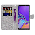 Miniatyrbild 3 av 4: Fodral för Samsung Galaxy A9 2018 Färgad Ritning Korsstruktur Horisontell Flip PU Läderfodral med Hållare & Kortplatser & Plånbok & Snodd