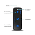 Pikkukuva 3 / 5: 2 kpl Mini Walkie Talkie 400-470mhz 2-suuntainen radio 3w Lähetin-vastaanotin Kuulokkeet Kuulosuojaimet USB-virralla