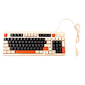 Miniatyrbild 1 av 5: SBSGV Gaming Tangentbord USB 94 Tangenter LED Bakgrundsbelyst Ergonomisk Fällbara Fötter Multimedia Tangenter Trådbundet Tangentbord för Stationär Dator Laptop Bee Version
