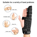 Miniatyrbilde 2 av 5: Fikseringssett for ringfinger og lillefinger, aluminiumsplatebeskyttelse for fingerbruddskader