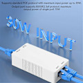 Miniatyrbillede 4 af 5: 2 Port Gigabit POE Repeater 100/1000M 1 til 2 PoE Extender med IEEE802.3af/at PlugandPlay 48V til S