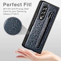Miniatyrbilde 4 av 5: SBSG Golbsky Samsung Galaxy Z Fold 3 Deksel med Penneholder gutt jente, Hengselbeskyttelsesdesign, Luksuriøst PU-skinn deksel for Galaxy Z Fold 3 5