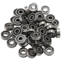 50st/set 608 Kullager Abec-5 8x22x7 Mm Djup Skåra Kolstål Förseglat